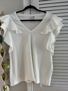 Ruffled V-Neck by Grace + Karma